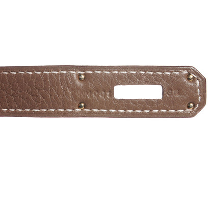 Hermes Taurillon Clemence Birkin 35 Etoupe 16 of 22