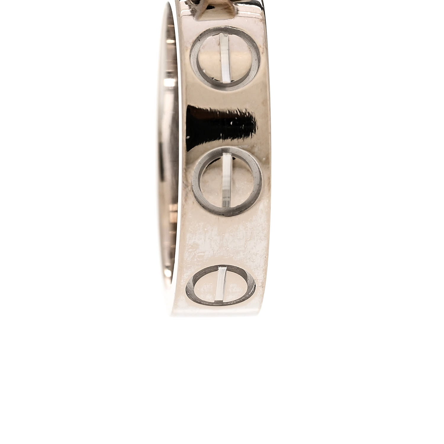 Cartier 18K White Gold LOVE Ring Charm 5 of 6