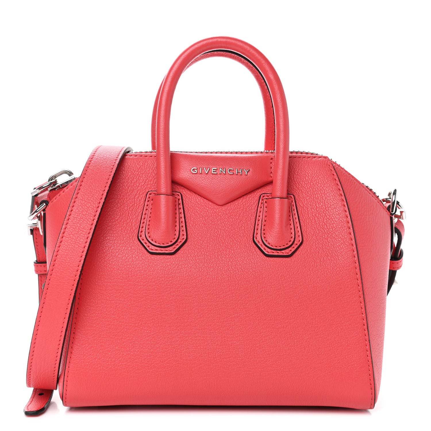Givenchy Sugar Goatskin Mini Antigona Lipstick Pink 1 of 4