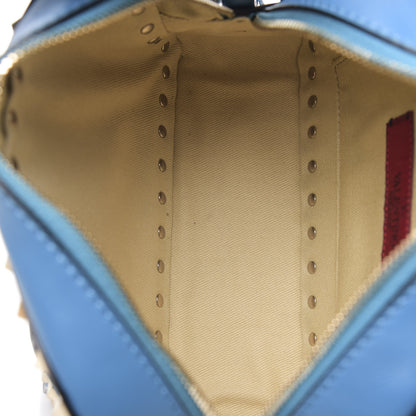 Valentino Garavani Calfskin Rockstud Camera Crossbody Bag Light Blue 5 of 9