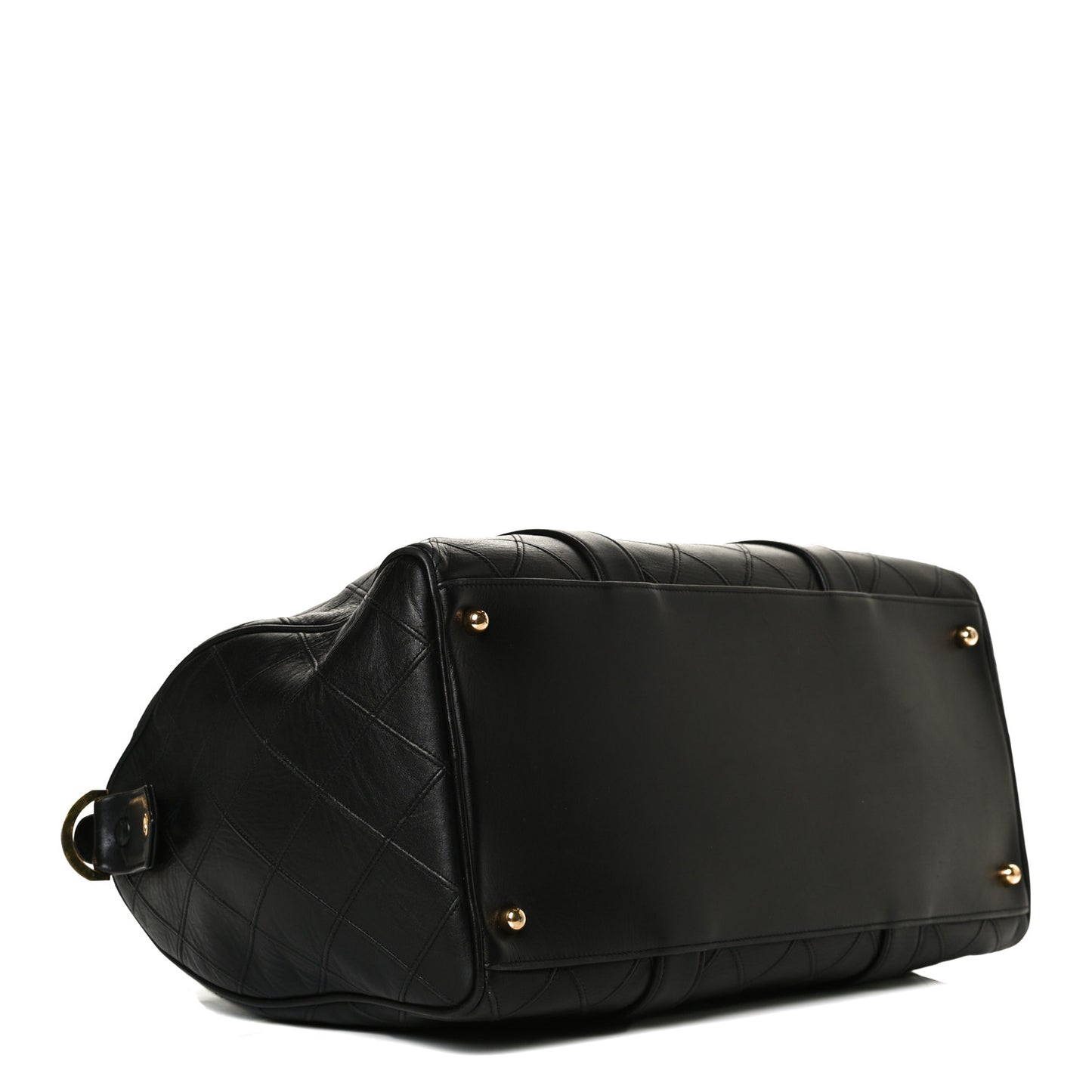 Calfskin Stitched CC Boston Black