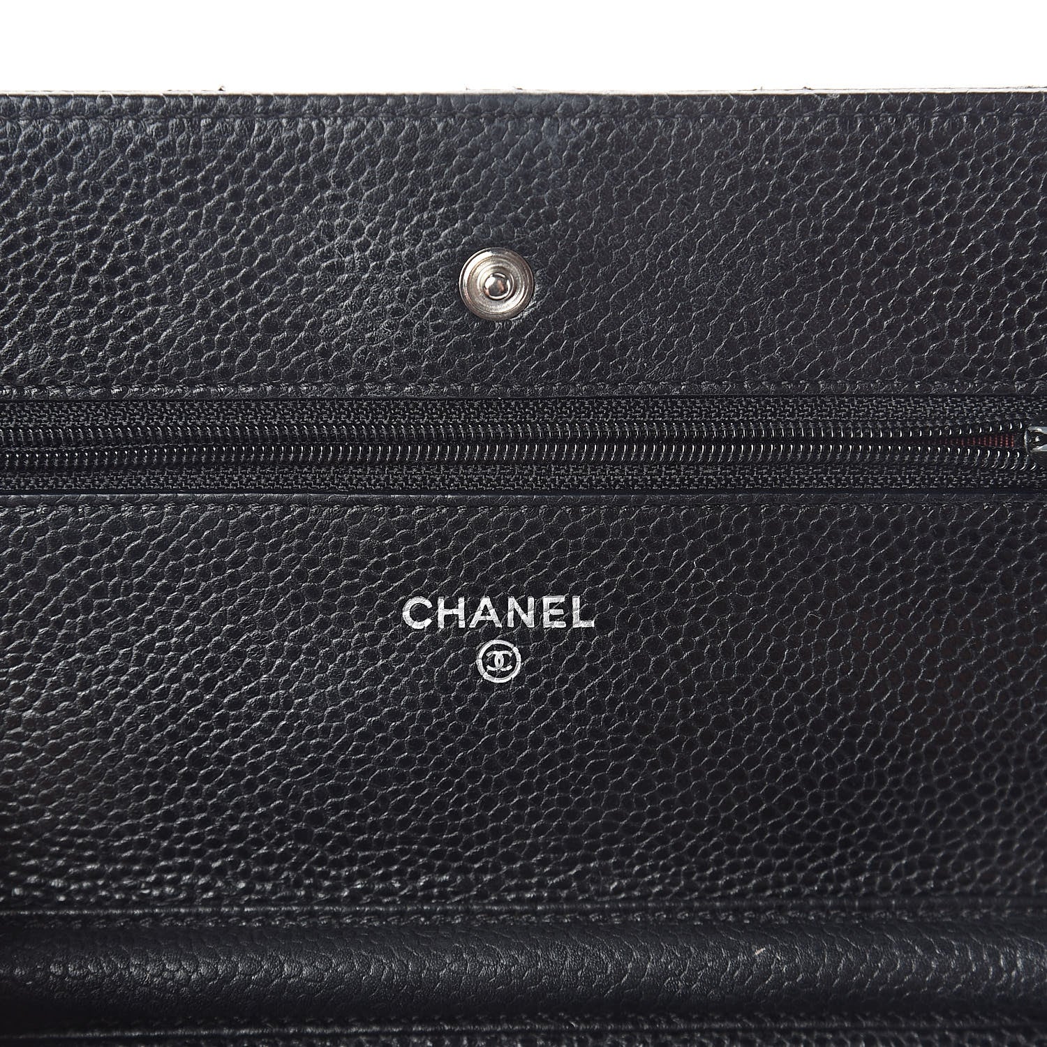 Chanel Caviar Quilted Wallet On Chain WOC Black 6 of 10