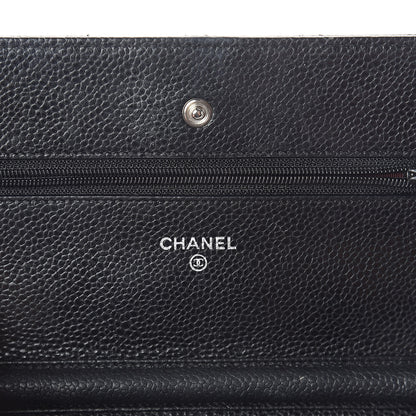 Chanel Caviar Quilted Wallet On Chain WOC Black 6 of 10