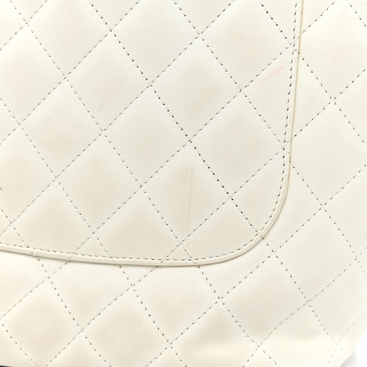 Chanel Calfskin Quilted Medium Cambon Tote White Black 18 of 20