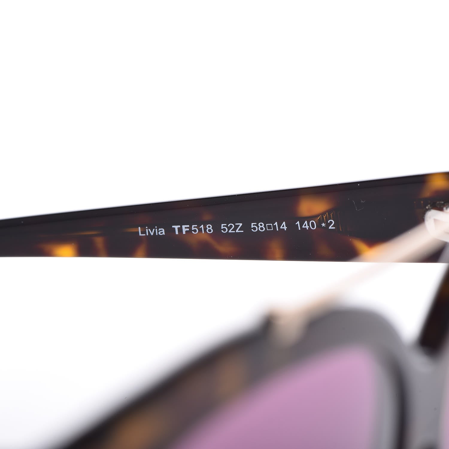 Tom Ford Livia Cat Eye Sunglasses TF518 Tortoise 5 of 8