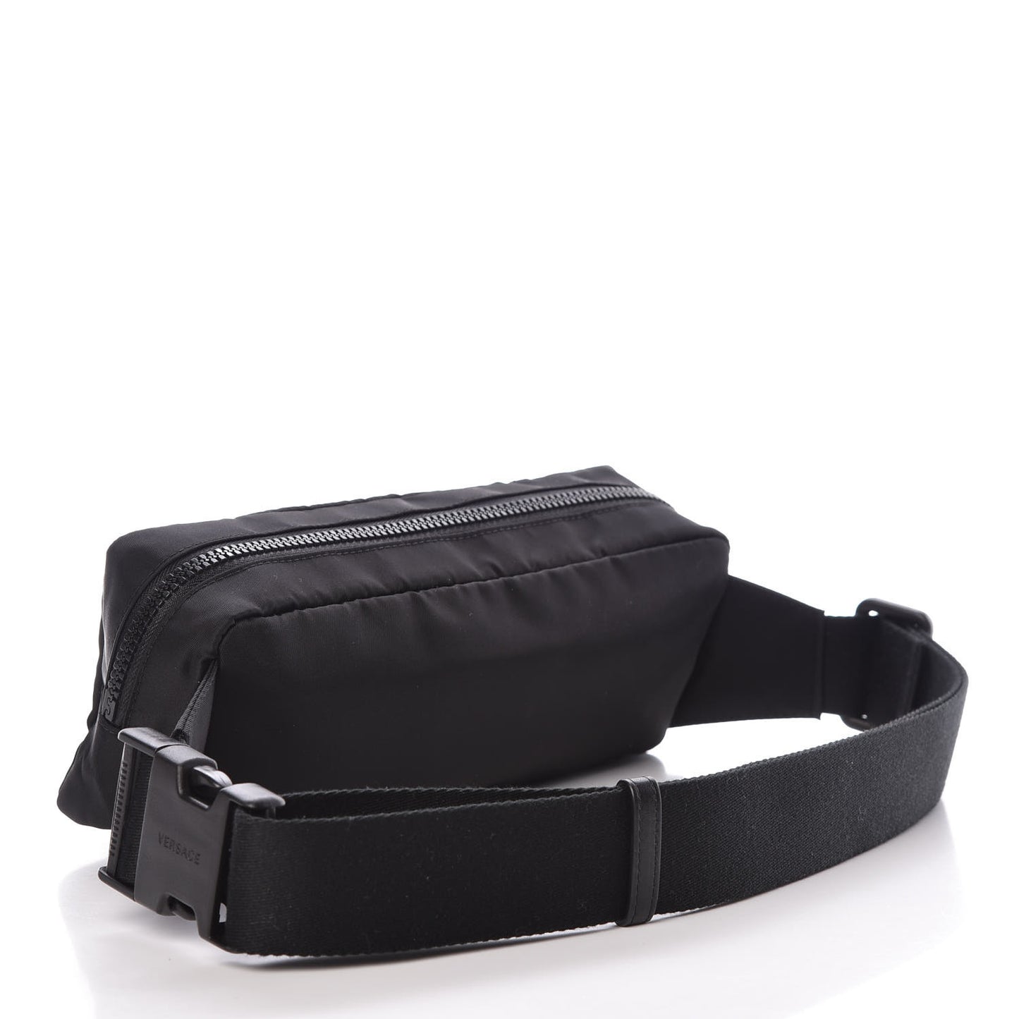 Nylon Logo Two Tone Belt Bag Black