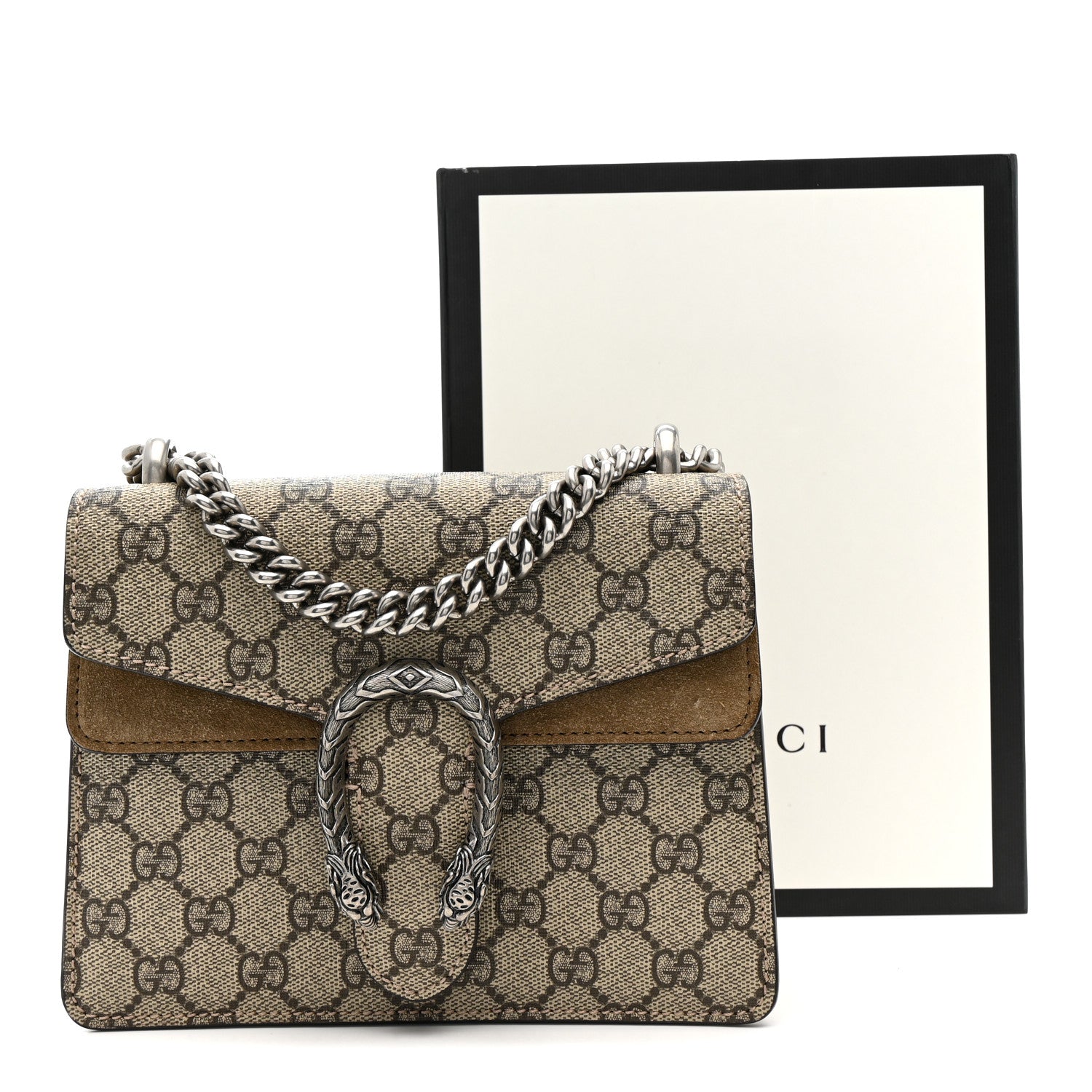 Gucci GG Supreme Monogram Mini Dionysus Shoulder Bag Taupe 14 of 14