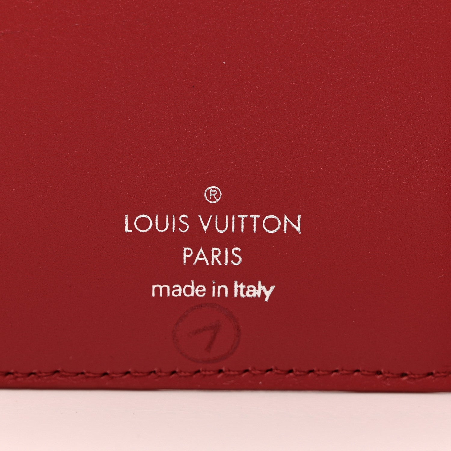 Louis Vuitton Calfskin New Wave Compact Wallet Rouge 6 of 6