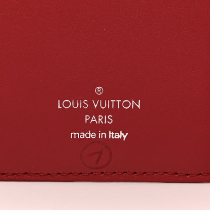 Louis Vuitton Calfskin New Wave Compact Wallet Rouge 6 of 6