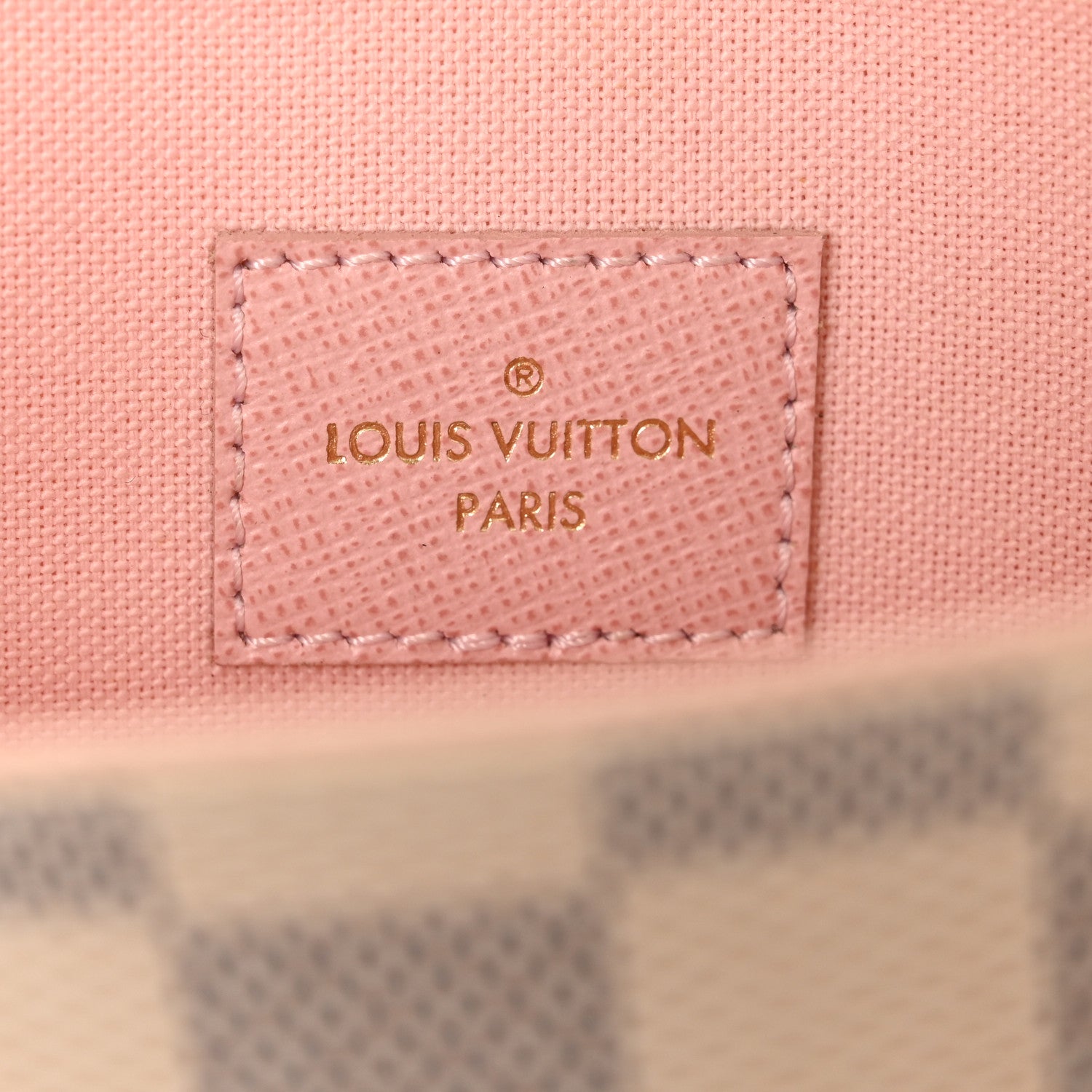 Louis Vuitton Damier Azur Pochette Felicie Chain Wallet Rose Ballerine 8 of 17