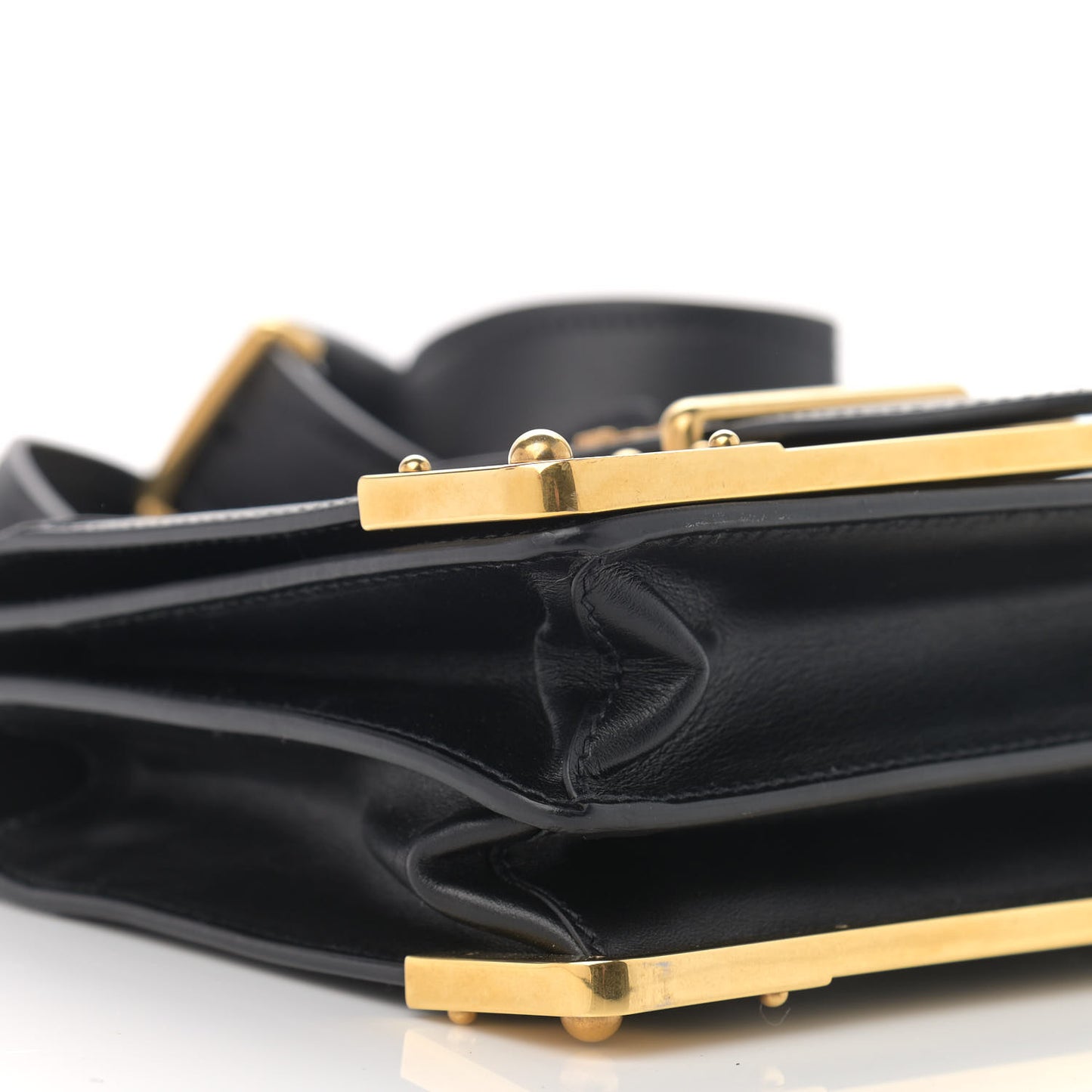 City Calf Saffiano Cahier Bag Black