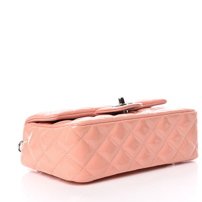 Chanel Patent Calfskin Quilted Mini Rectangular Flap Light Pink 4 of 15