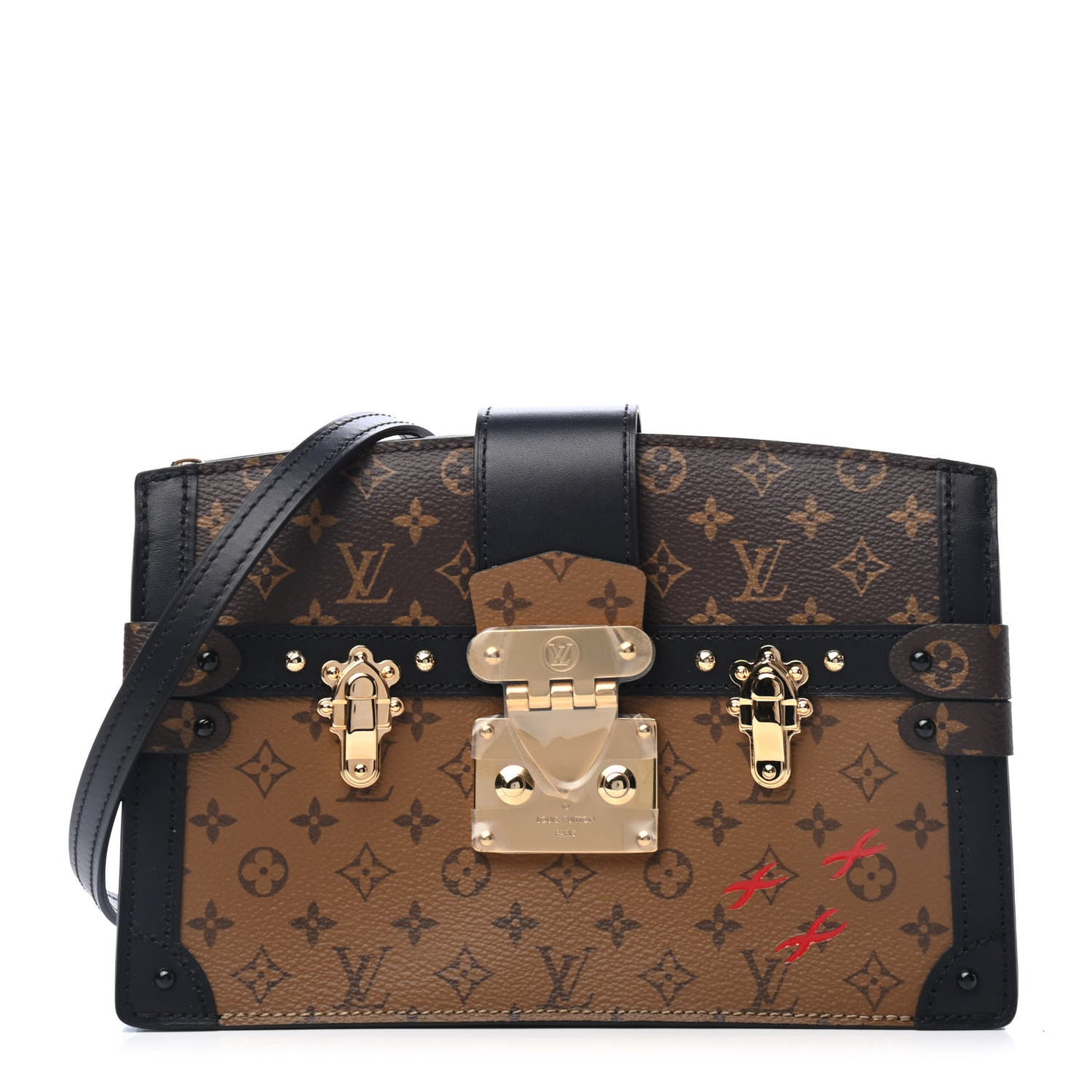 Reverse Monogram Trunk Clutch