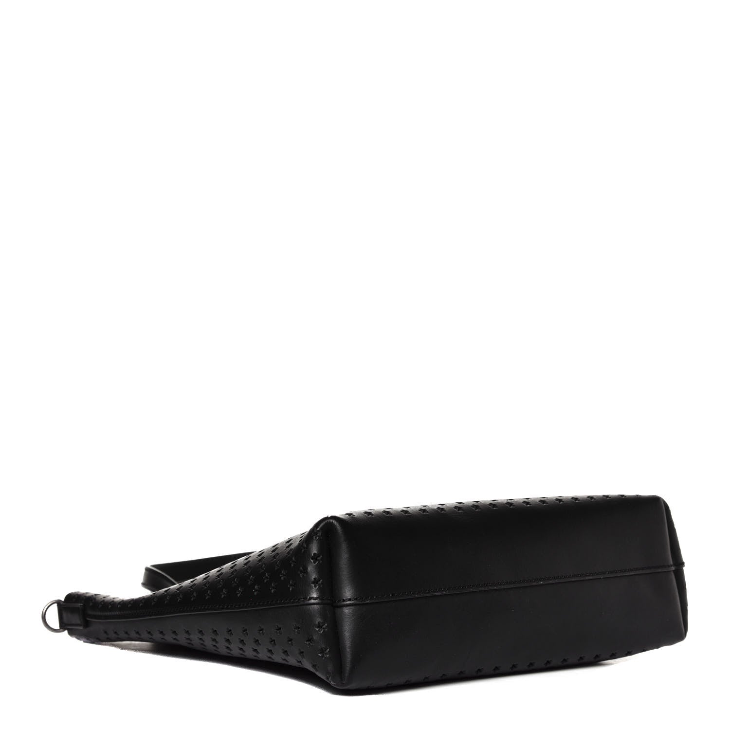Saint Laurent Calfskin Star Perforated Toy Shopping Tote Black 3 of 4