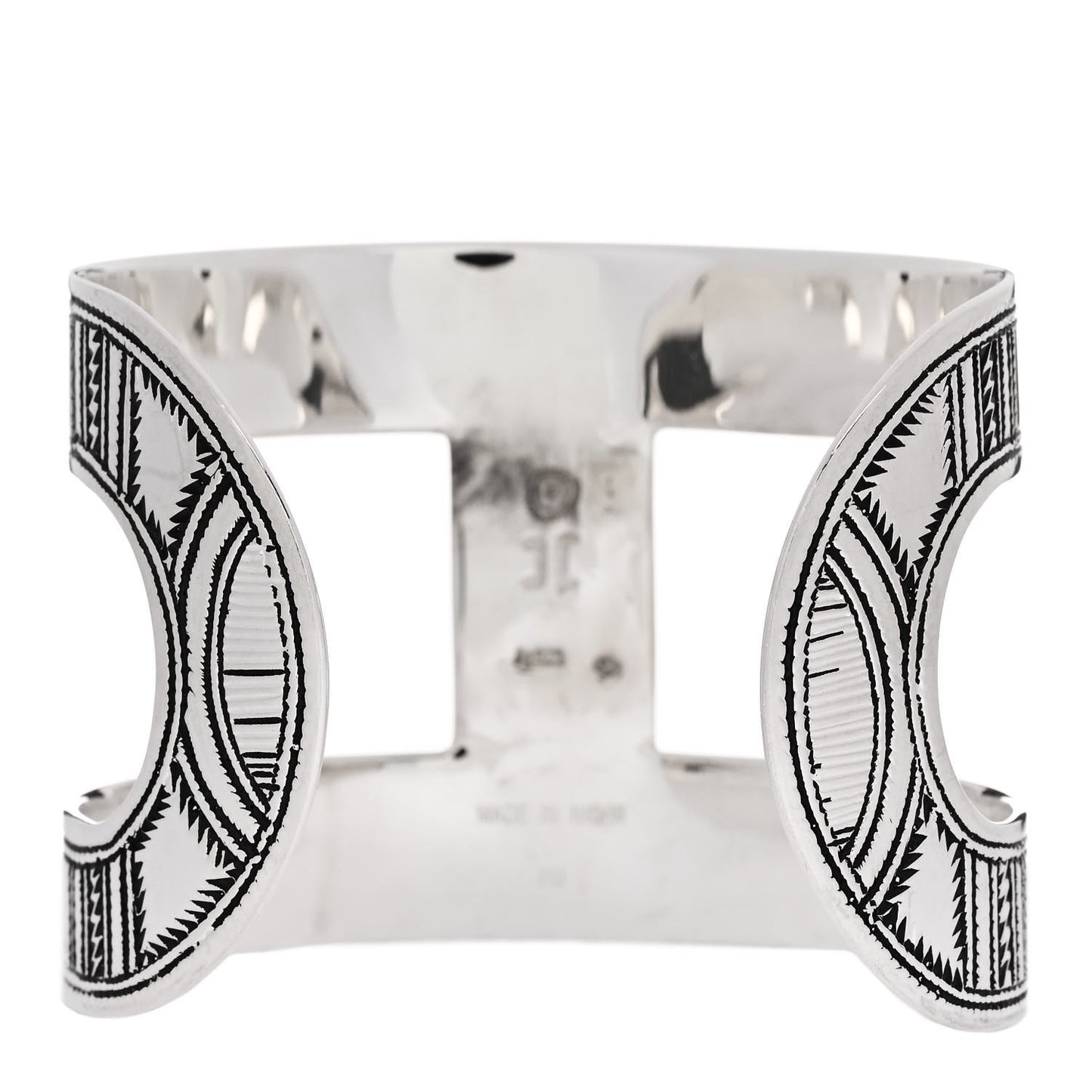 Sterling Silver Touareg Wide Cuff Bracelet