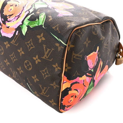 Louis Vuitton Monogram Roses Speedy 30 12 of 13