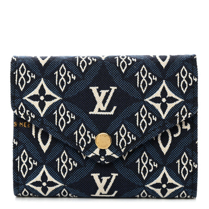 Louis Vuitton Jacquard Since 1854 Victorine Wallet Blue 1 of 8
