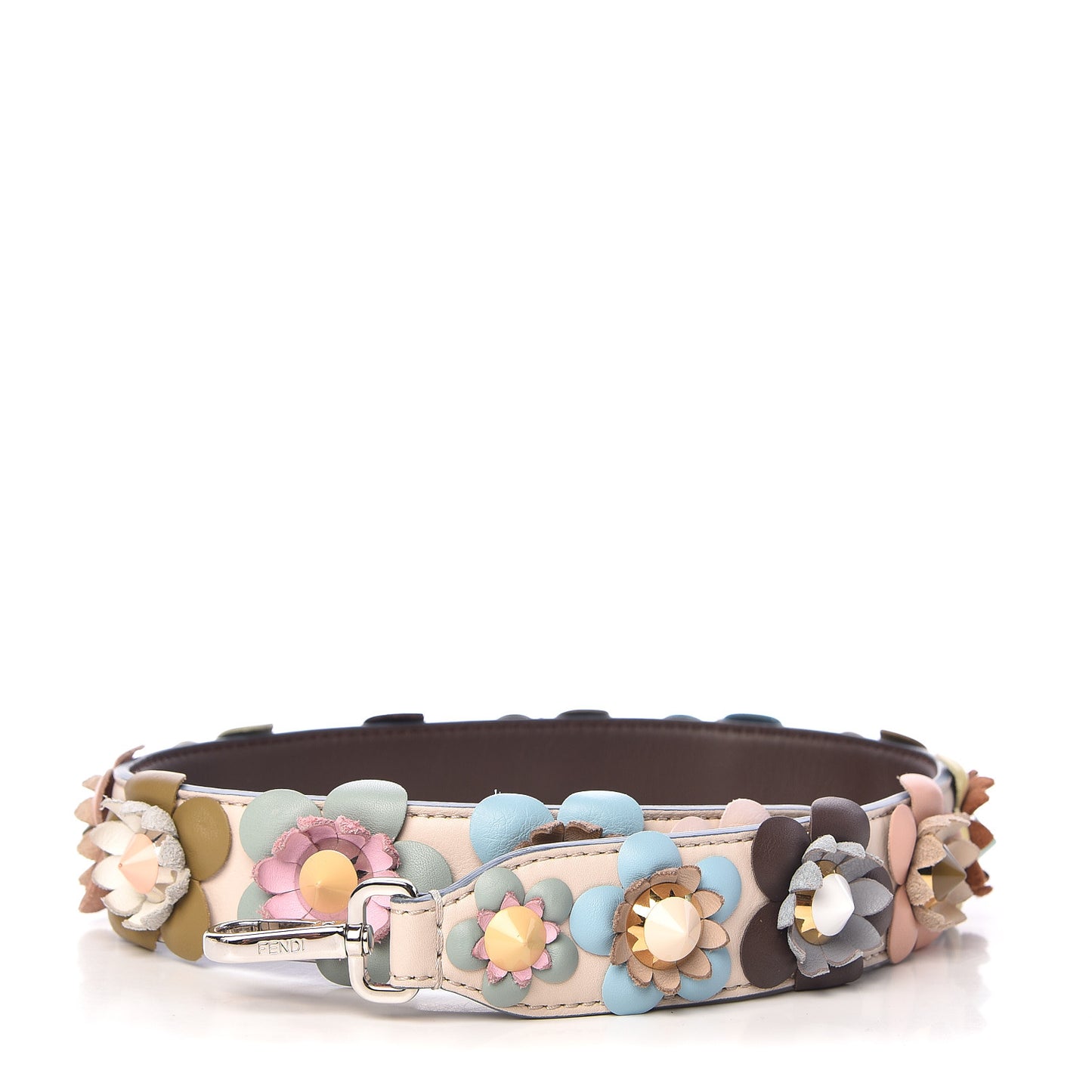 Vitello Dolce Flowerland Studded Strap You Camelia Moresco Multicolor