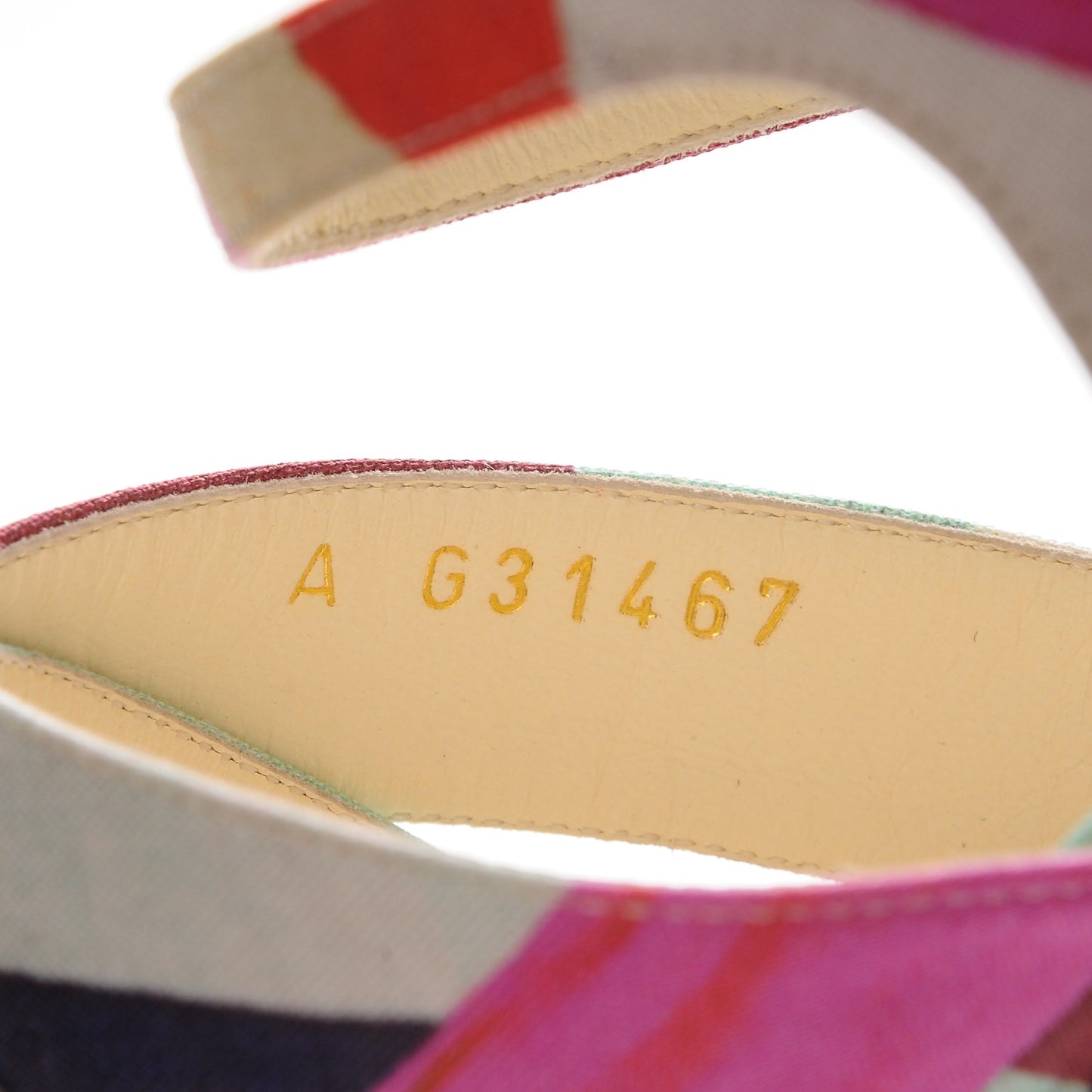 Fabric Camellia Embossed Sandals 39 Multicolor