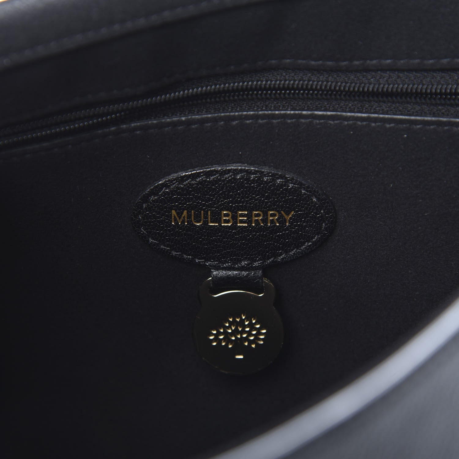 Mulberry Glossy Goatskin Medium Lily Black 6 of 11