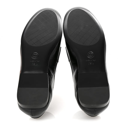 Chanel Calfskin CC Moccasin Loafers 38.5 Black 11 of 20