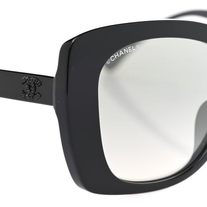 Chanel Acetate Strass Polarized Square Sunglasses 5422-B Black 7 of 8