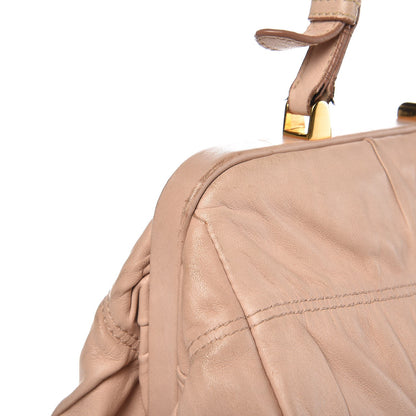 Prada Nappa Dressy Gaufre Framed Tote Cipria 16 of 24