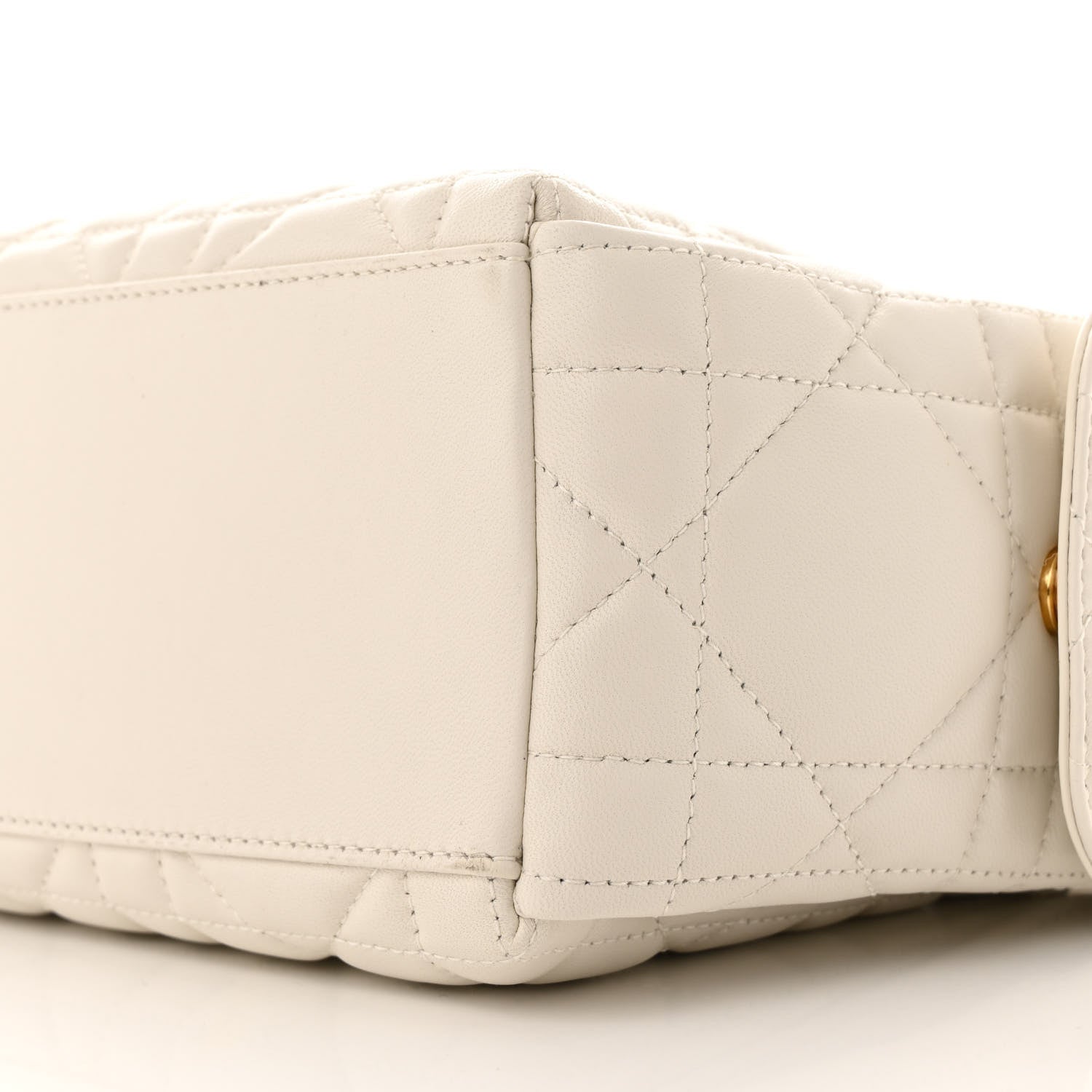 Christian Dior Lambskin Macrocannage Medium D-Dream Bag Latte