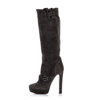 Christian Louboutin Suede Royal Harletty 140 Boots 41 Africa 1 of 9