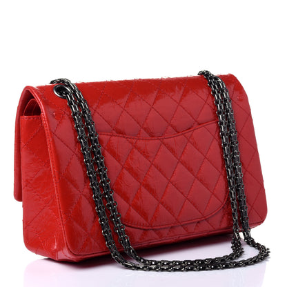 Chanel Aged Glazed Calfskin Quilted 2.55 Reissue 226 Flap Red 2 of 5