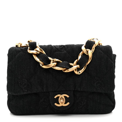 Chanel Denim Quilted Medium Funky Town Flap Black 1 of 10