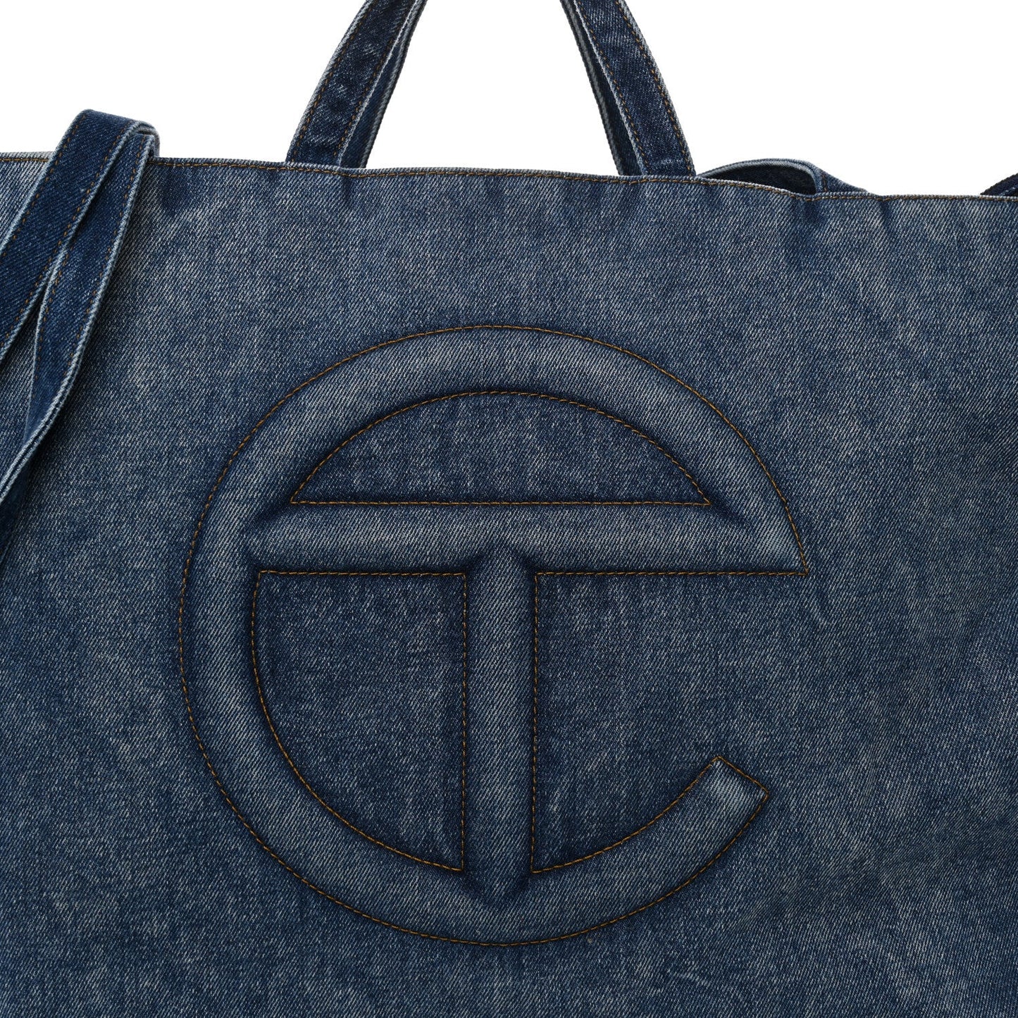 Denim Large Shopping Bag Blue