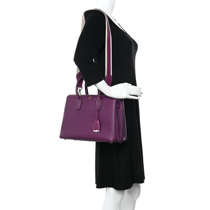 MCM Grained Calfskin Medium Milla Tote Mystic Purple 2 of 14