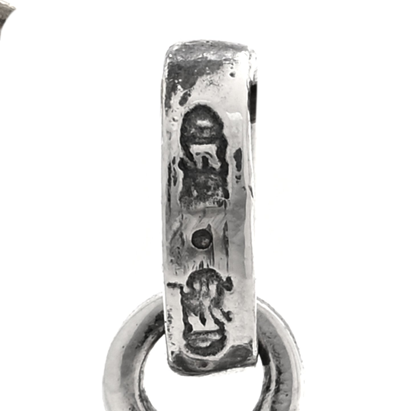 Sterling Silver Diamond Baby Fat Cross Pave Pendant