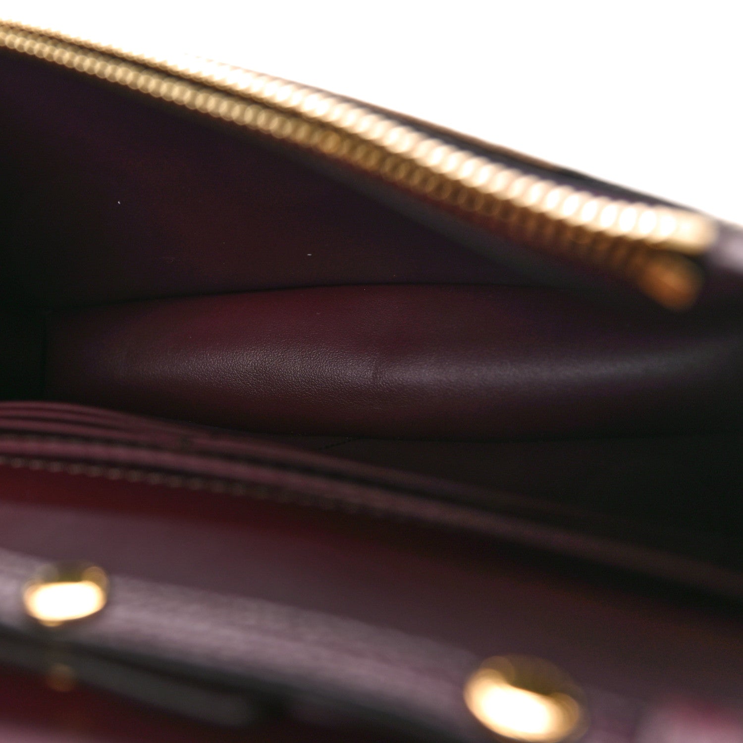 Burberry Grained Calfskin House Check Tartan Mix Hampshire Wallet On Chain Burgundy 5 of 9