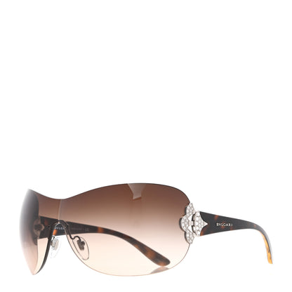 Bulgari Crystal Sunglasses 6069-B Brown 1 of 8