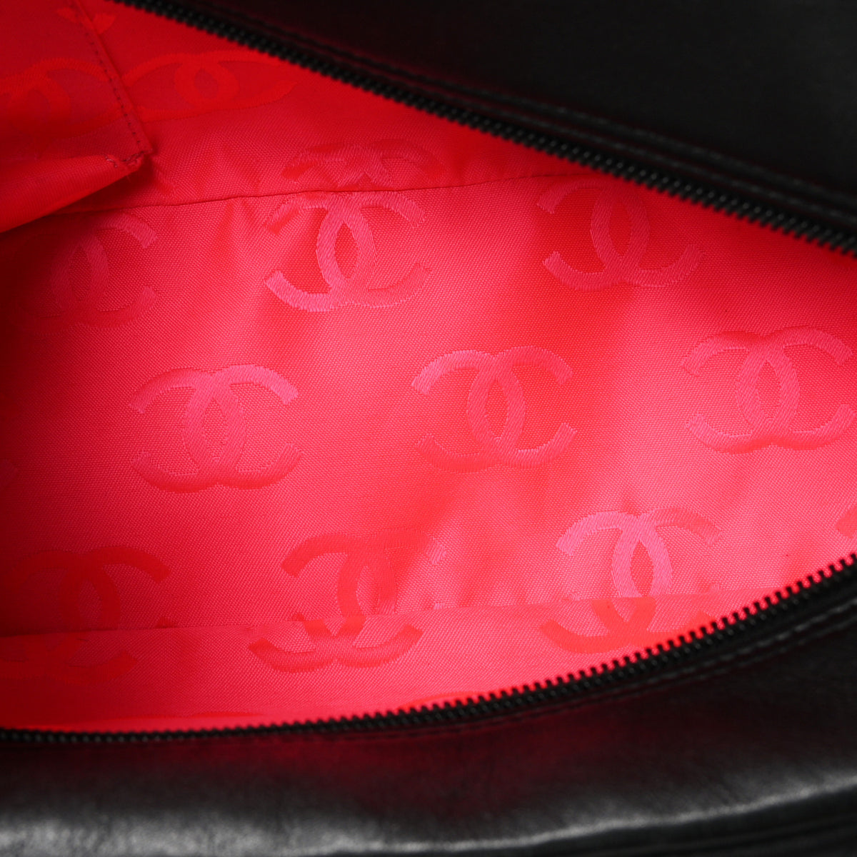Chanel Calfskin Quilted Large Cambon Bowler Black 5 of 10
