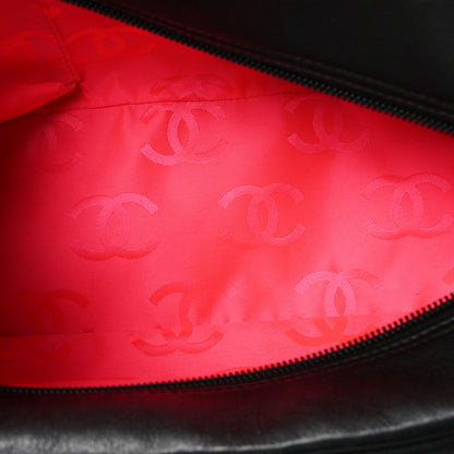 Chanel Calfskin Quilted Large Cambon Bowler Black 5 of 10