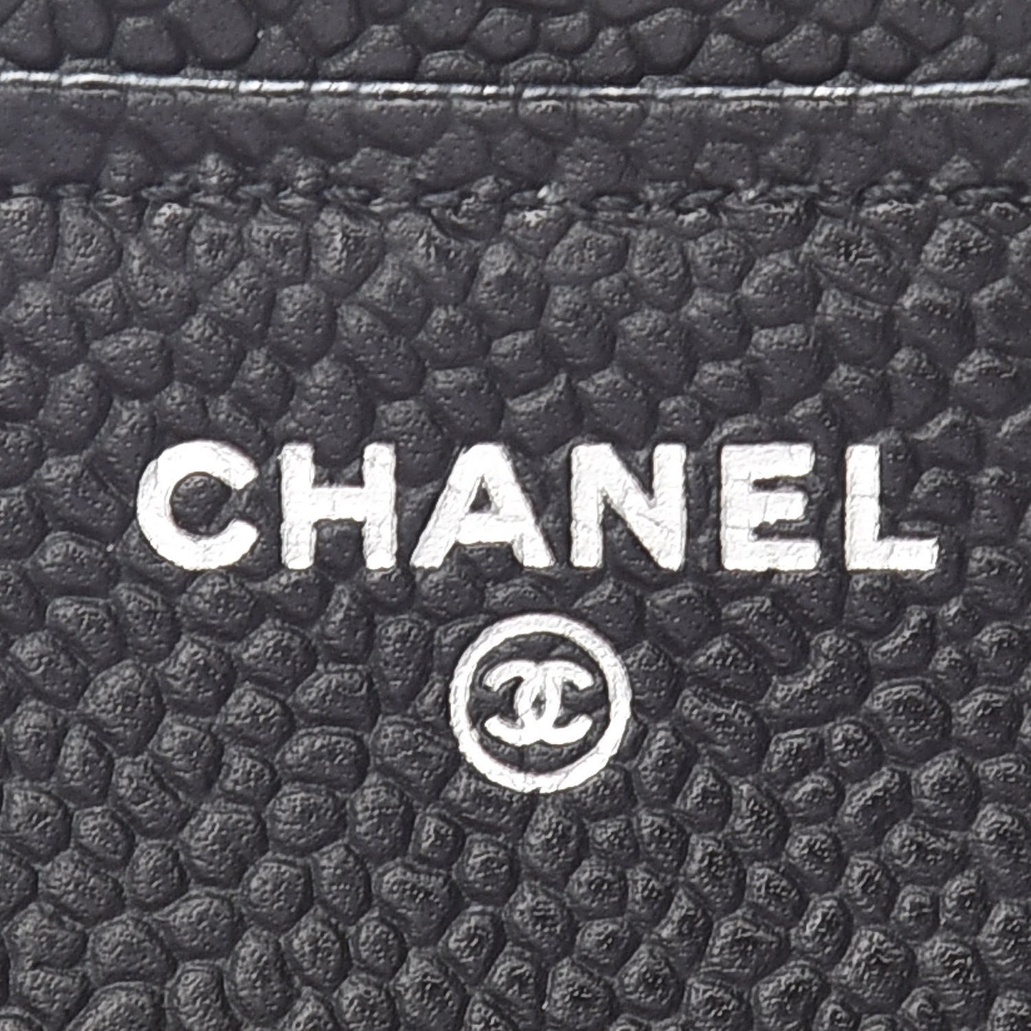 Caviar Quilted Compact Flap Wallet Black