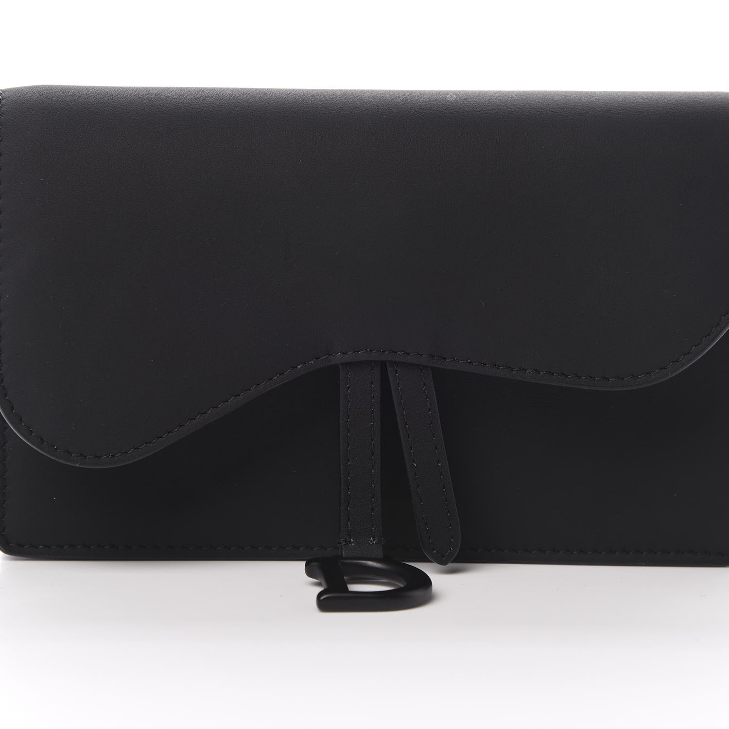 Christian Dior Ultra Matte Calfskin Saddle Belt Bag Black 8 of 13