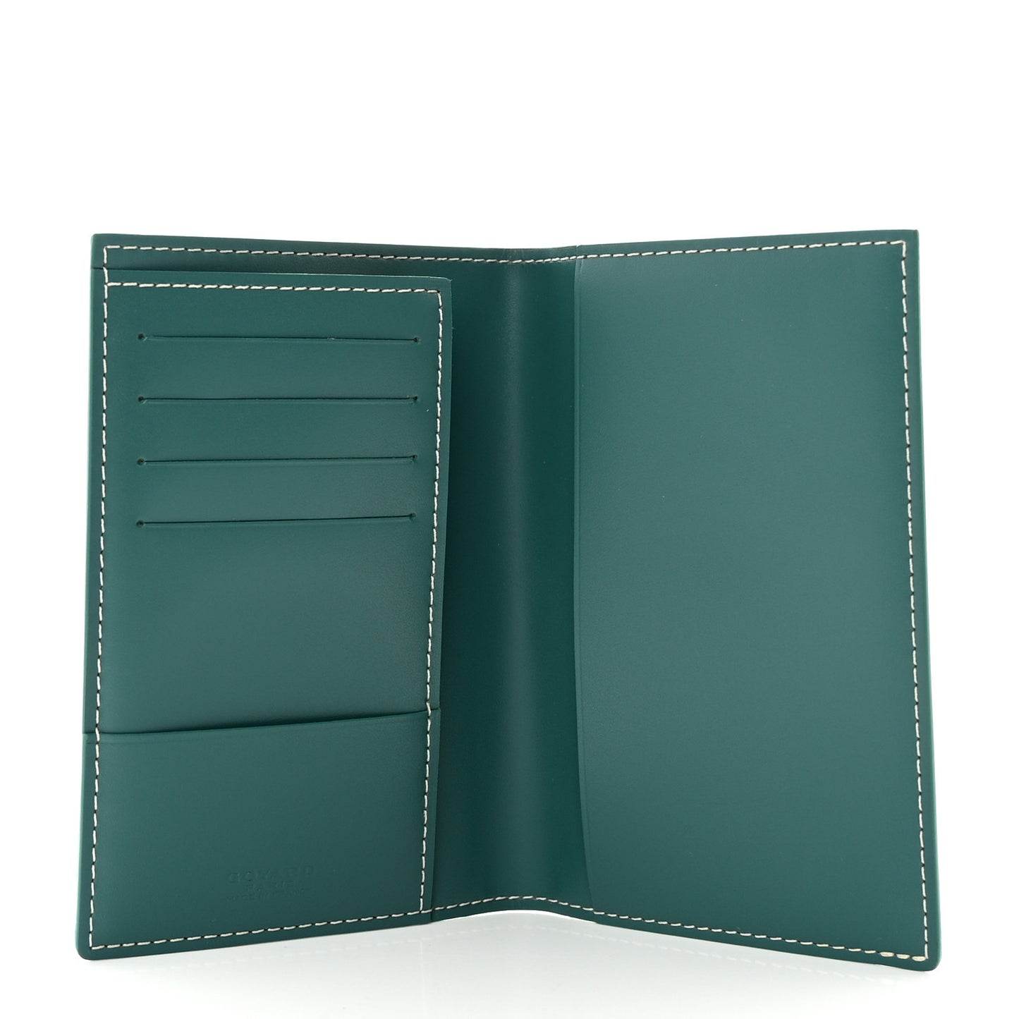 Goyardine Passport Wallet Green