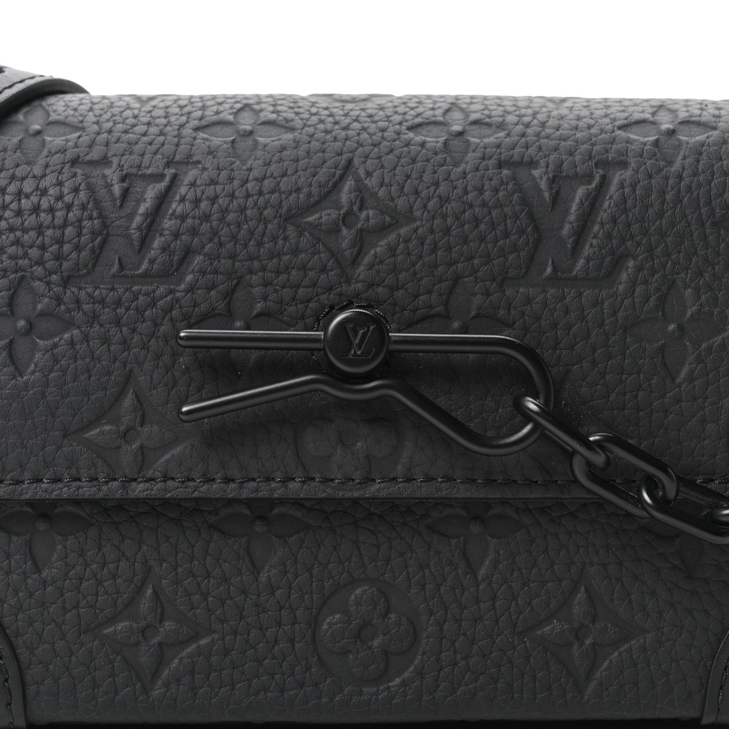Louis Vuitton Taurillon Monogram Steamer Wearable Wallet Black 7 of 9
