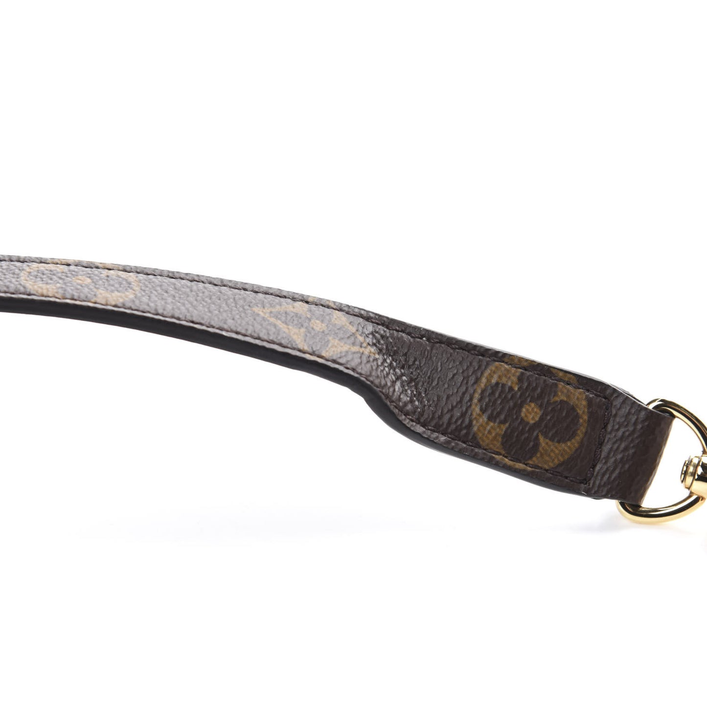 Patent Calfskin Monogram Cherrywood BB Rose Ballerine