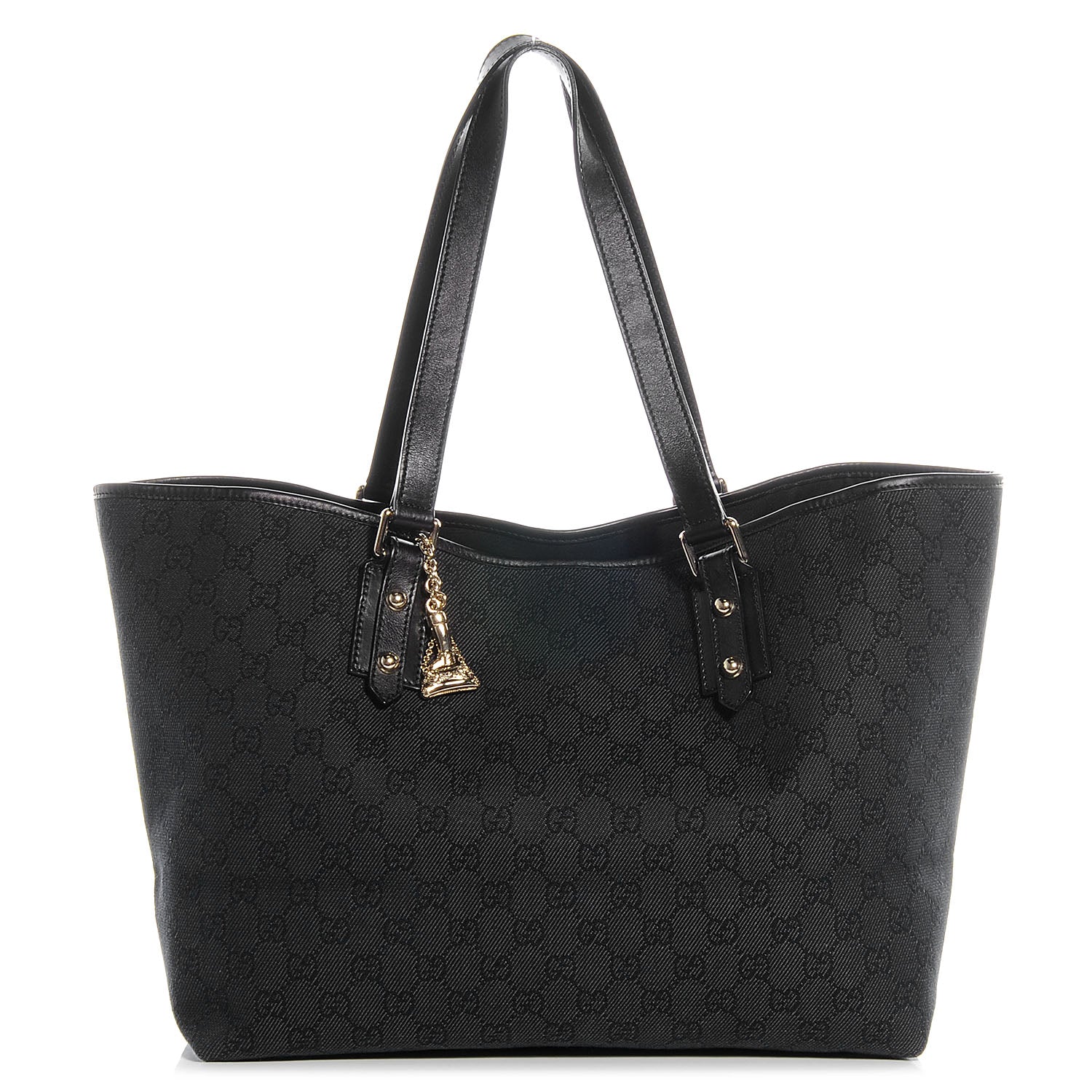 Gucci Monogram Jolicoeur Medium Tote Black 1 of 7