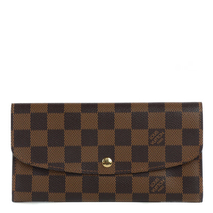 Louis Vuitton Damier Ebene Emilie Wallet 1 of 7