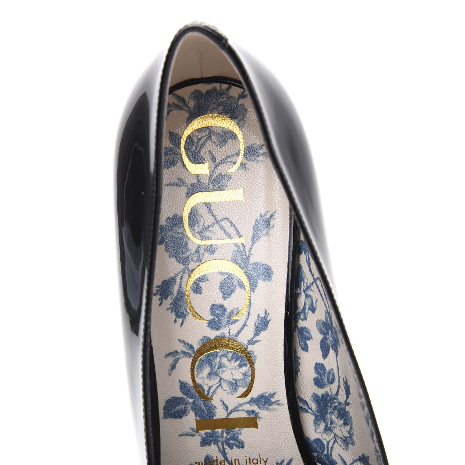 Gucci Vernice GG Victoire 55mm Loafer Pumps 38.5 Black 6 of 8