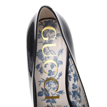 Gucci Vernice GG Victoire 55mm Loafer Pumps 38.5 Black 6 of 8
