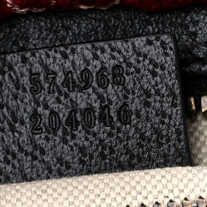 Gucci GG Monogram Velvet Belt Bag Red Cipria 7 of 10