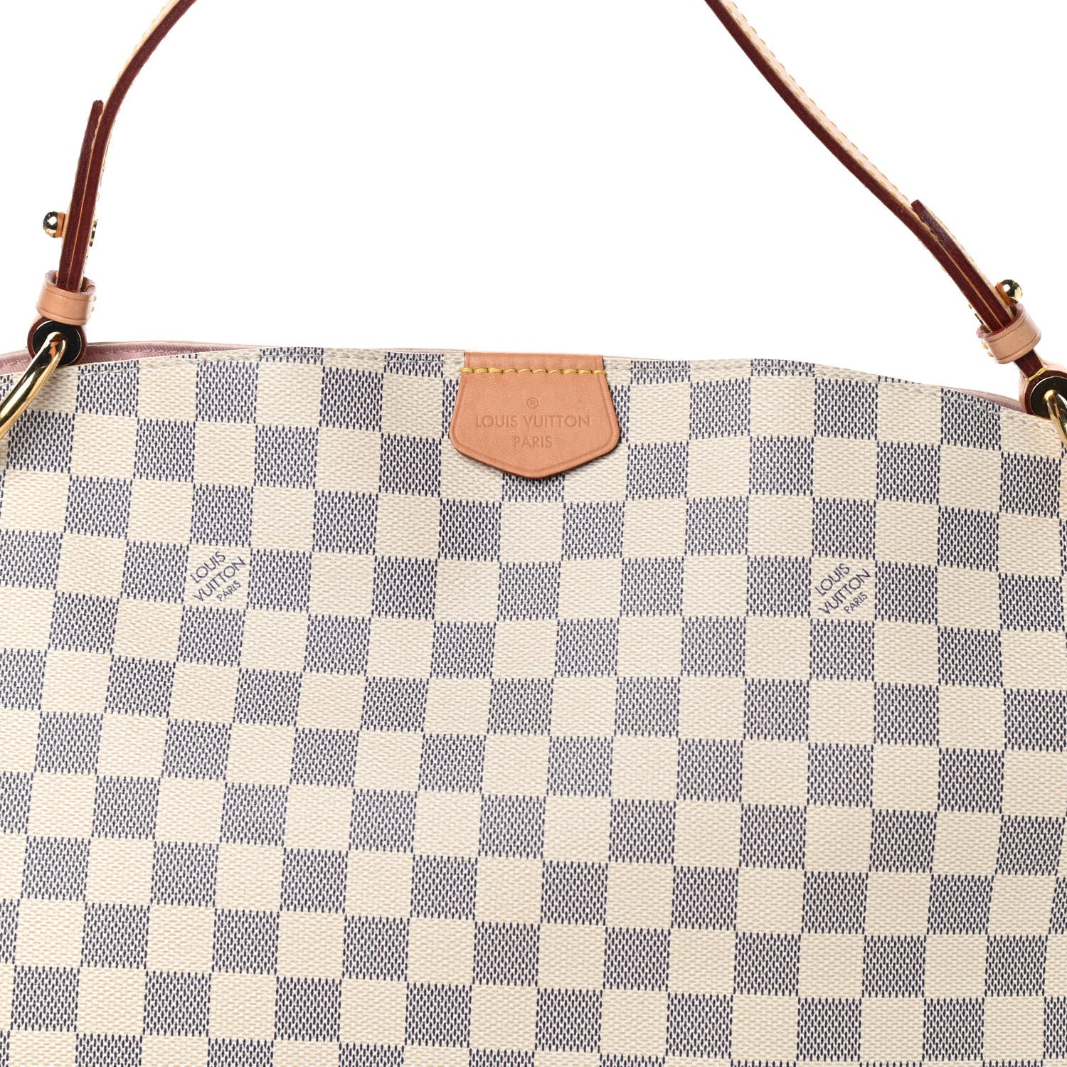 Louis Vuitton Damier Azur Graceful PM Rose Ballerine 8 of 10