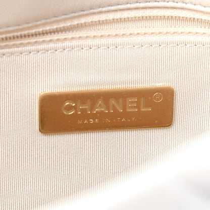 Chanel Lambskin Quilted Medium Chanel 19 Flap Light Beige 6 of 9